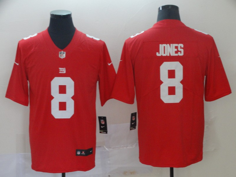 Personalized Giants 8 Daniel Jones Red Untouchable Limited Jersey