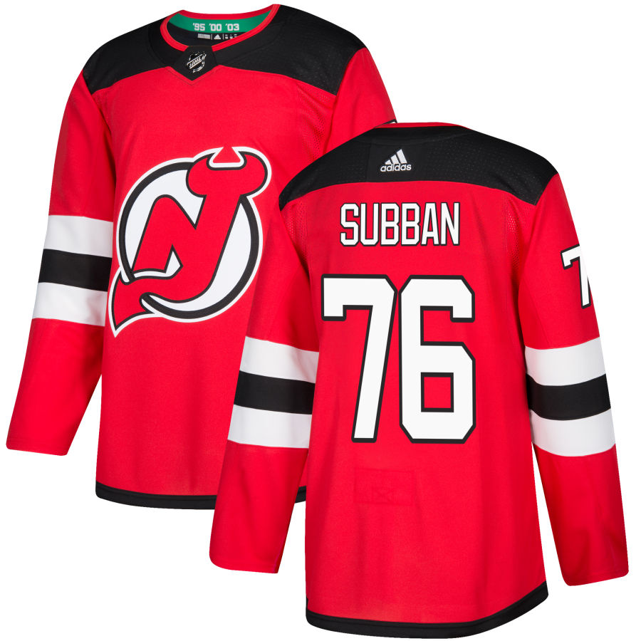 Personalized Devils 76 P.K. Subban Red Jersey