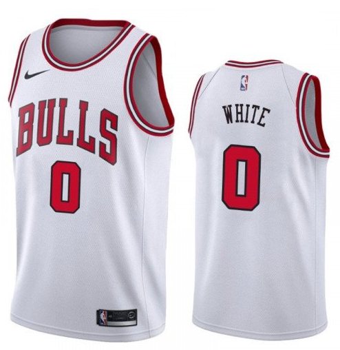 Personalized 2019 NBA Draft Chicago Bulls #0 Coby White White color Jersey