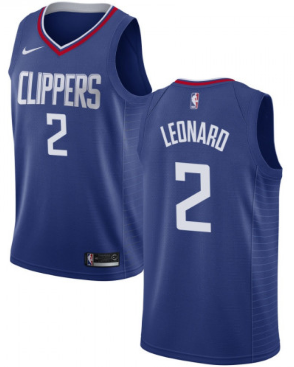 Personalized Clippers 2 Kawhi Leonard Blue Swingman Jersey
