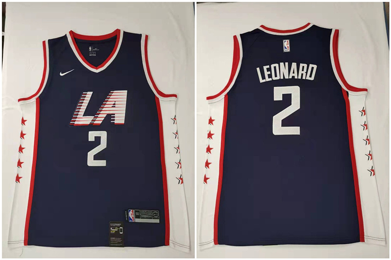 Personalized Clippers 2 Kawhi Leonard Black City Edition Swingman Jersey