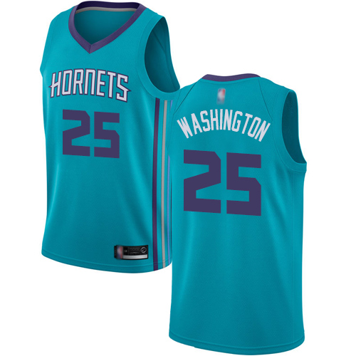 Personalized Hornets #25 PJ Washington Teal Basketball Jordan Swingman Icon Edition Jersey