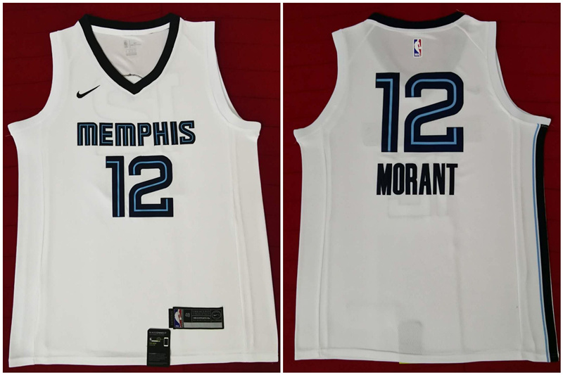 Personalized Grizzlies 12 Ja Morant White Swingman Jersey