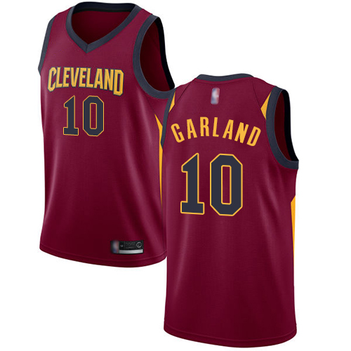 Personalized Cavaliers #10 Darius Garland Red Basketball Swingman Icon Edition Jersey