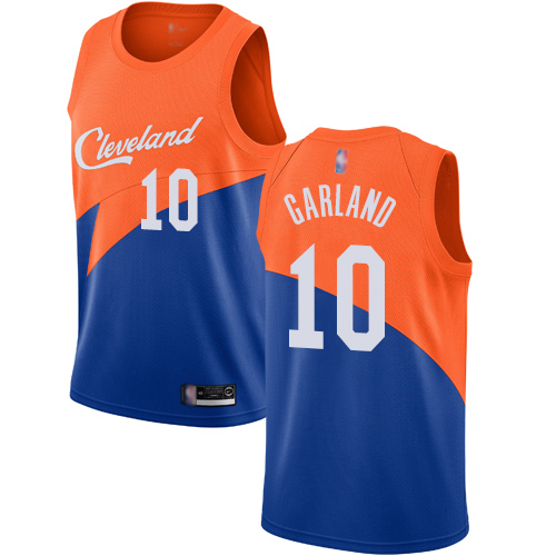 Personalized Cavaliers #10 Darius Garland Blue Basketball Swingman City Edition 2018 19 Jersey