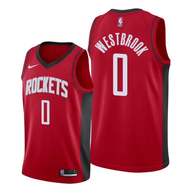 Personalized Rockets 0 Russell Westbrook Red Swingman Jersey