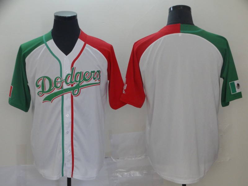 Personalized Dodgers Blank White Mexican Heritage Culture Night Jersey Mexico