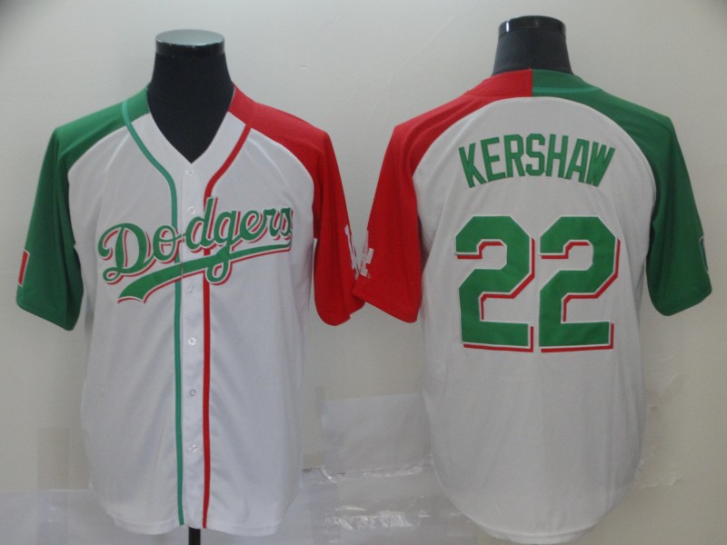 Personalized Dodgers 22 Clayton Kershaw White Mexican Heritage Culture Night Jersey Mexico