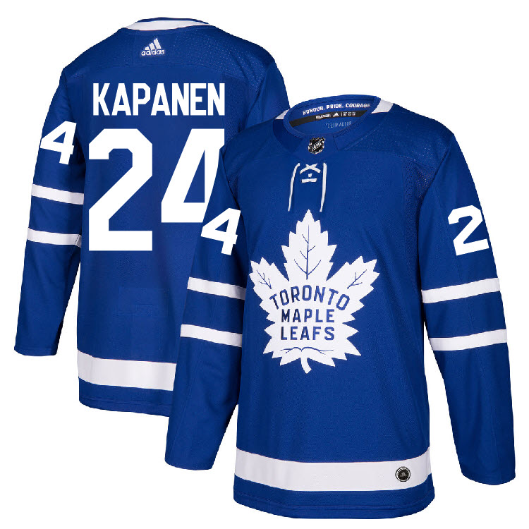 Personalized Maple Leafs 24 Kasperi Kapanen Blue Jersey