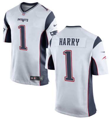 Personalized New England Patriots #1 N’Keal Harry Limited White Jersey