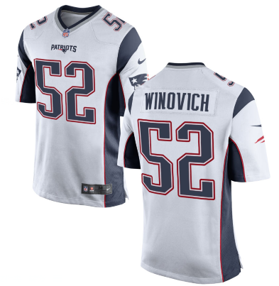 Personalized New England Patriots #52 Chase Winovich Limited White Jersey