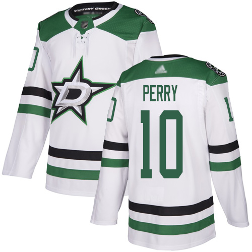 Personalized Stars #10 Corey Perry White Road Authentic Stitched Hockey Jersey