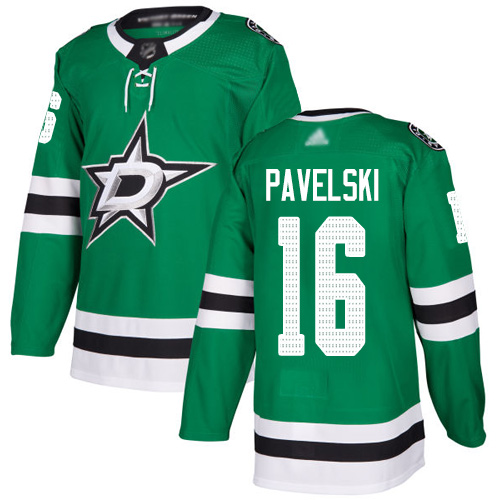 Personalized Stars #16 Joe Pavelski Green Home Authentic Stitched Hockey Jersey