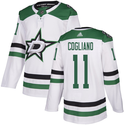 Personalized Stars #11 Andrew Cogliano White Road Authentic Stitched Hockey Jersey