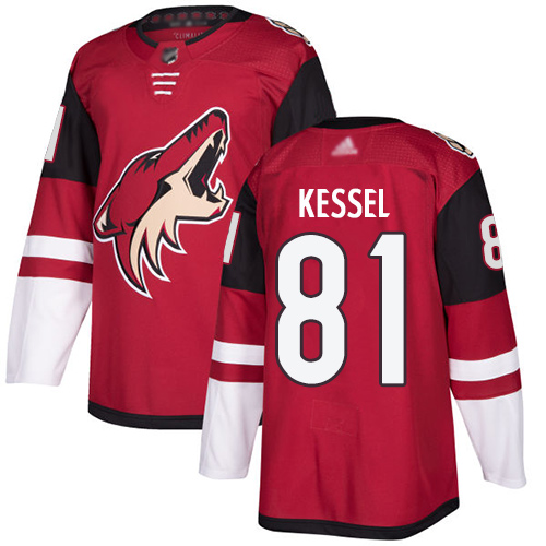 Personalized Coyotes #81 Phil Kessel Maroon Home Authentic Stitched Hockey Jersey