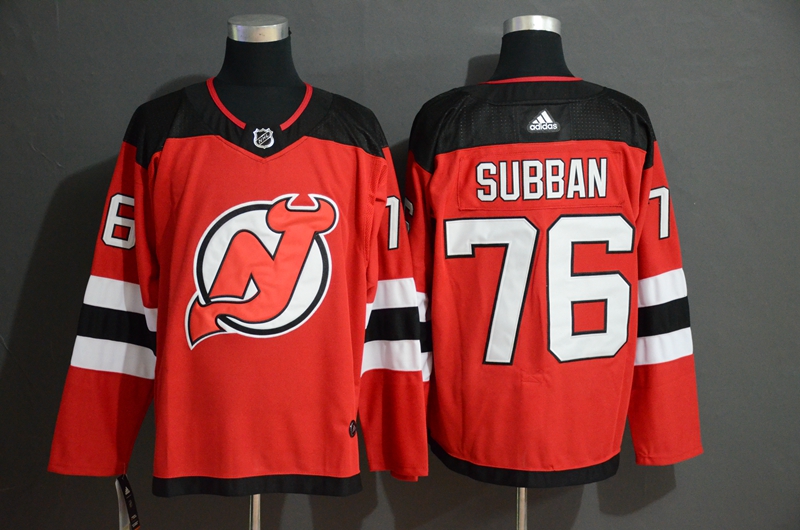 Personalized Devils 76 P.K. Subban Red Jersey