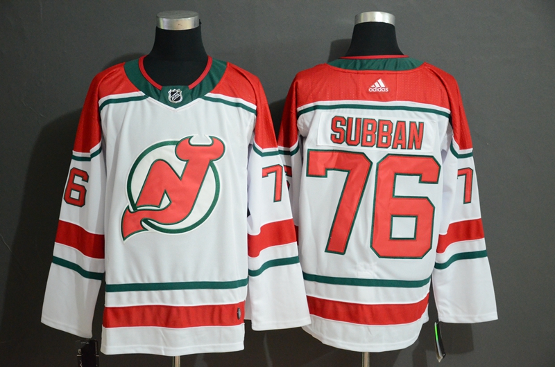 Personalized Devils 76 P.K. Subban White Jersey