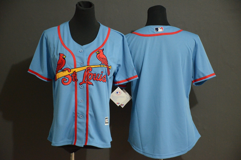 Personalized Cardinals Blank Women Light Blue Flexbase Jersey