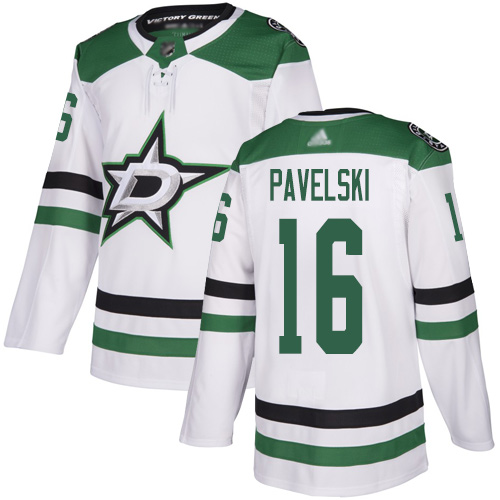 Personalized Stars #16 Joe Pavelski White Road Authentic Youth Stitched Hockey Jersey