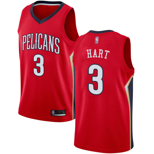 Personalized Pelicans #3 Josh Hart Red Basketball Swingman Statement Edition Jersey