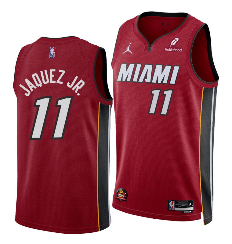 Personalized Men’s Miami Heat #11 Jaime Jaquez Jr. Jordan Brand Statement Red Swingman Jersey