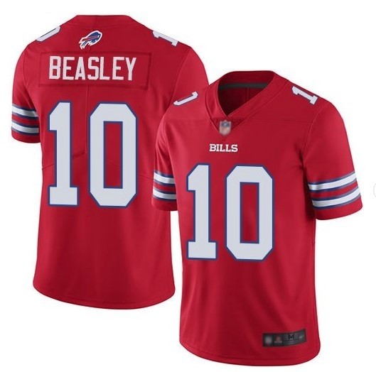 Personalized Bills 10 Cole Beasley Red Untouchable Limited Jersey