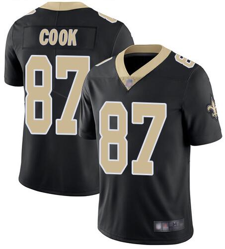 Personalized Saints 87 Jared Cook Black Untouchable Limited Jesey