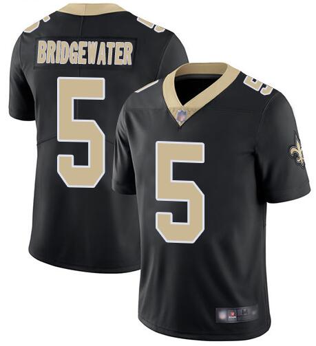 Personalized Saints 5 Teddy Bridgewater Black Untouchable Limited Jesey