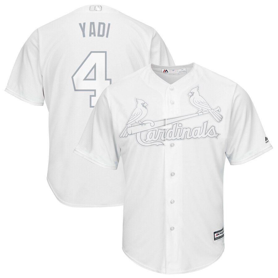 Personalized Cardinals 4 Yadier Molina Yadi White 2019 Players’ Weekend Player Jersey