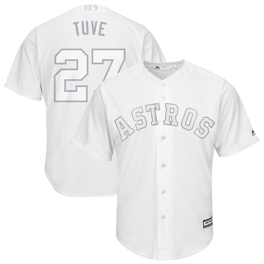 Personalized Astros 27 Jose Altuve Tuve White 2019 Players’ Weekend Player Jersey