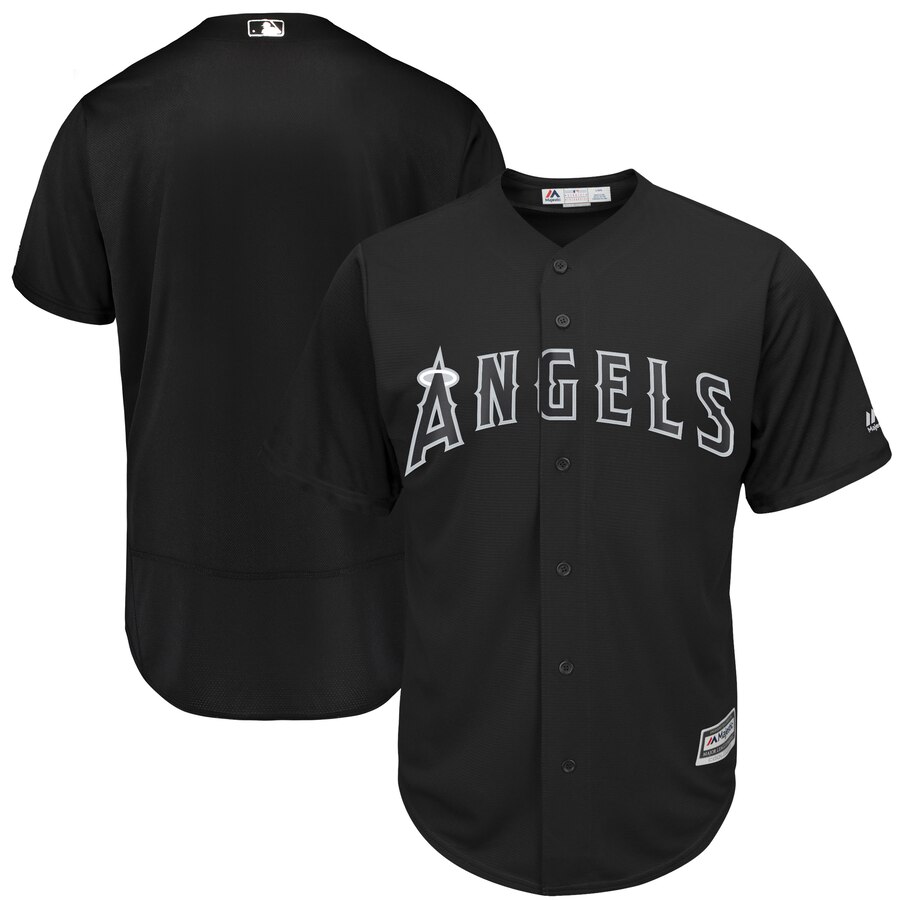 Personalized Angels Blank Black 2019 Players’ Weekend Authentic Player Jersey