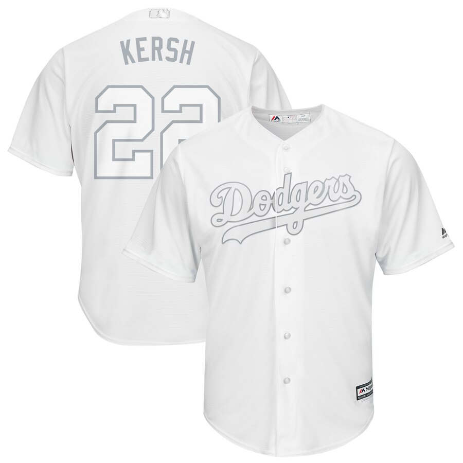 Personalized Dodgers 22 Clayton Kershaw Kersh White 2019 Players’ Weekend Player Jersey