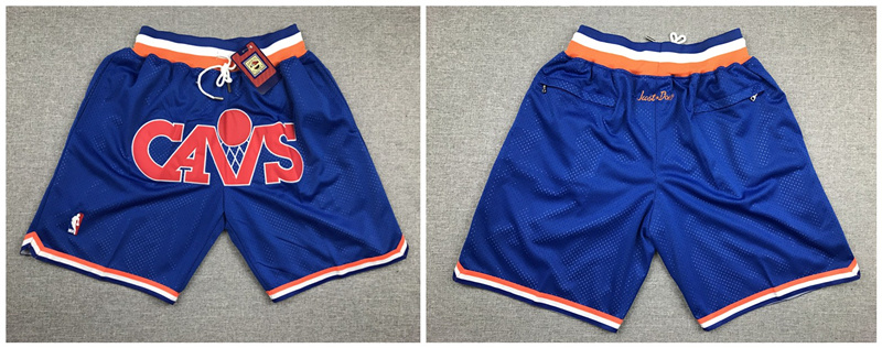 Personalized Cavaliers Blue Just Don Mesh Throwback With Pocket Shorts
