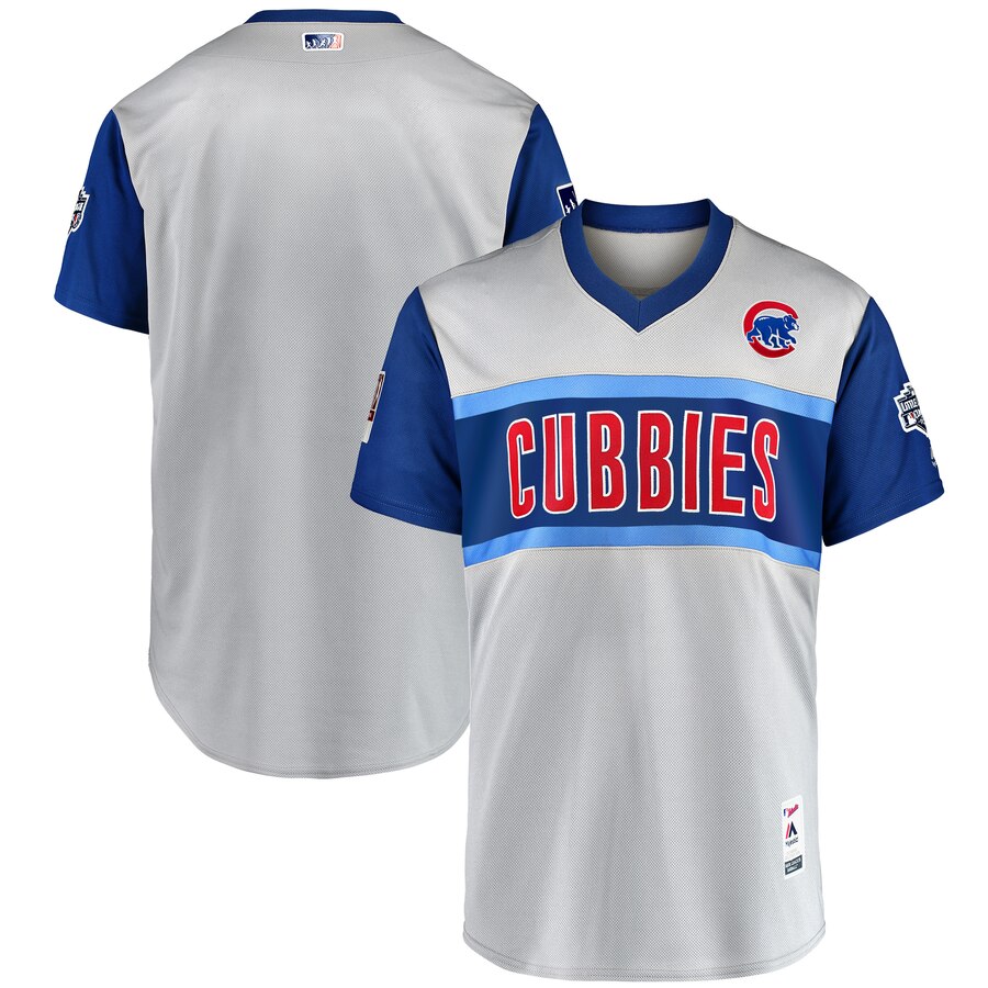 Personalized Cubs Blank Gray 2019 MLB Little League Classic Team Jersey
