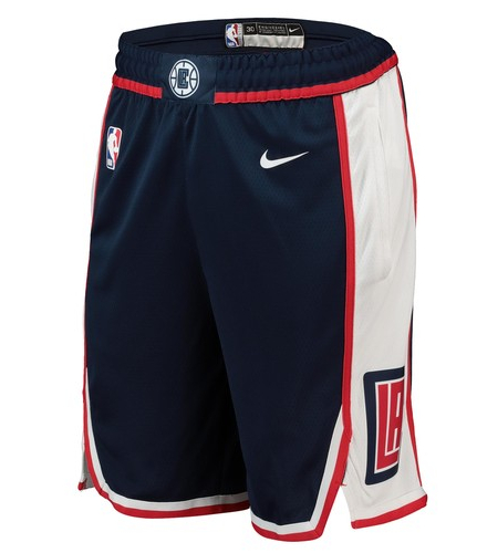 Personalized Clippers Navy City Edition Swingman Shorts