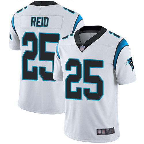 Personalized Men’s Carolina Panthers #25 Eric Reid Limited White Untouchable Jersey
