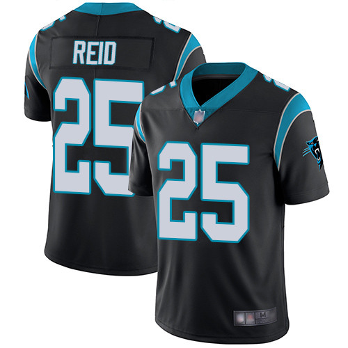 Personalized Men’s Carolina Panthers #25 Eric Reid Limited Home Black Untouchable Jersey