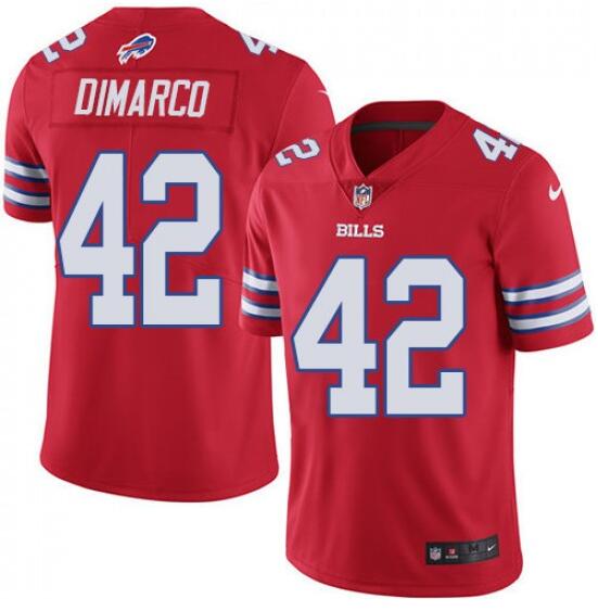 Personalized Bills 42 Patrick DiMarco Red Color Rush Limited Jersey
