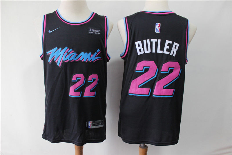 Personalized Heat 22 Jimmy Butler Black City Edition Swingman Jersey
