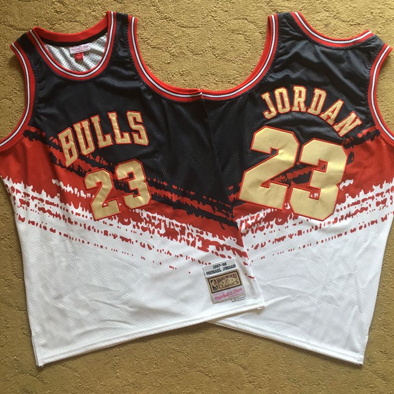 Personalized Bulls 23 Michael Jordan Multi Color 1997-98 Hardwood Classics Independent Swingman Jersey