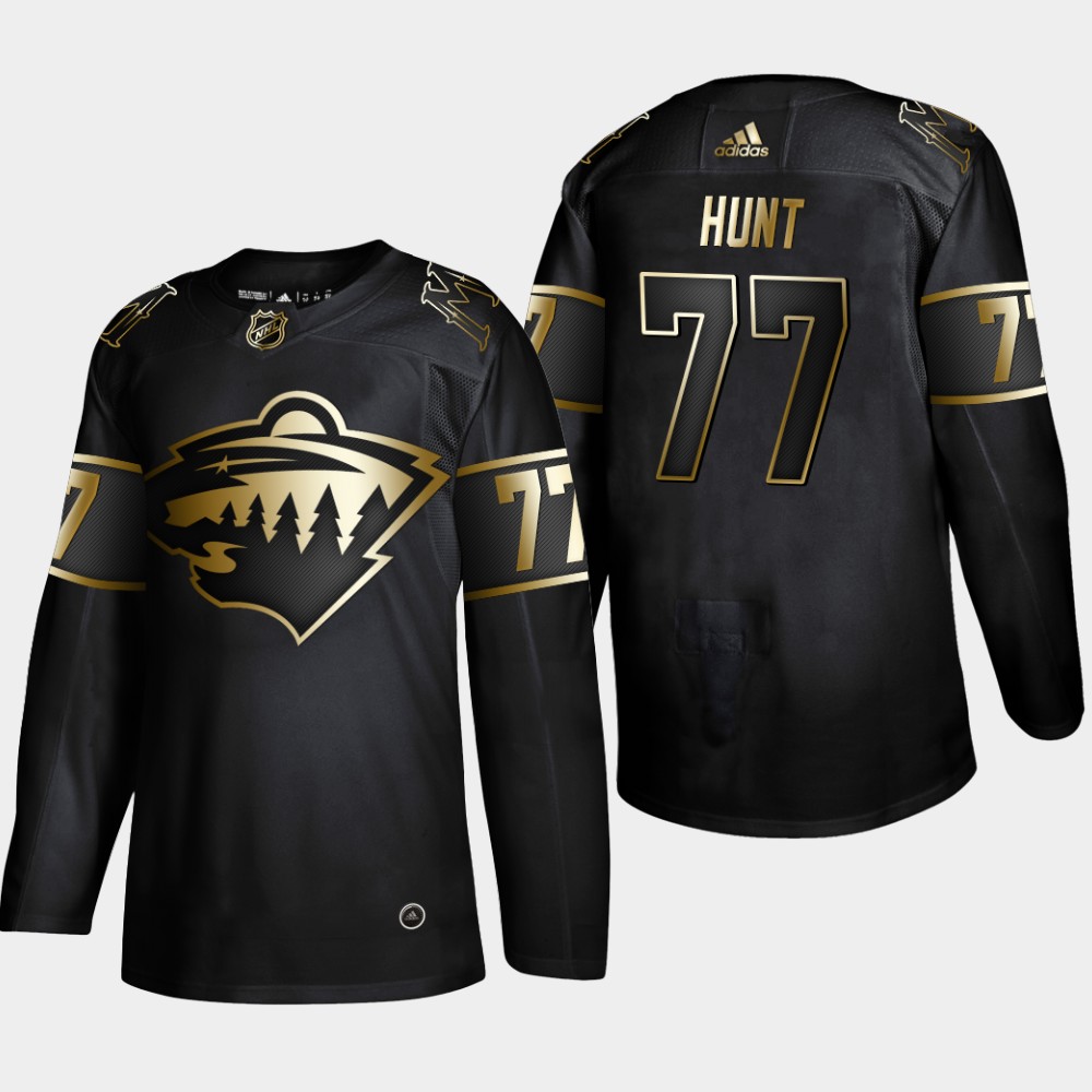 Personalized Wild 77 Brad Hunt Black Gold Jersey