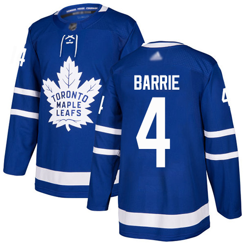 Personalized Maple Leafs #4 Tyson Barrie Blue Home Authentic Stitched Hockey Jersey