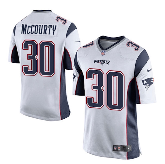 Personalized New England Patriots #30 Jason McCourty White limited jersey