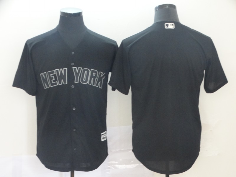 Personalized Yankees Blank Black 2019 Players’ Weekend Player Jersey