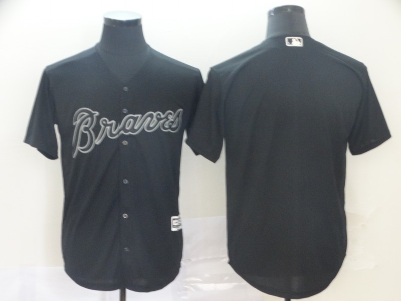 Personalized Braves Blank Black 2019 Players’ Weekend Player Jersey