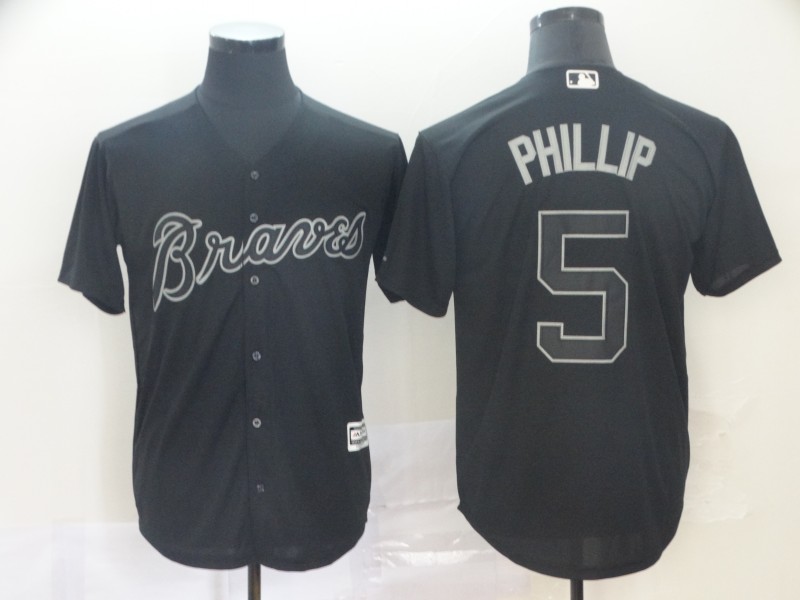 Personalized Braves 5 Freddie Freeman Phillip Black 2019 Players’ Weekend Player Jersey