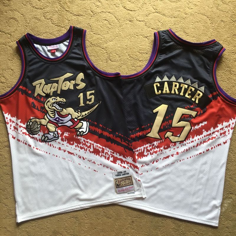 Personalized Raptors 15 Vince Carter Multi Color 1998-99 Hardwood Classics Independent Swingman Jersey