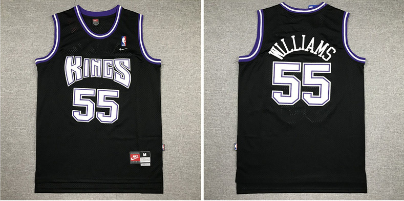Personalized Kings 55 Jason Williams Black Swingman Jersey