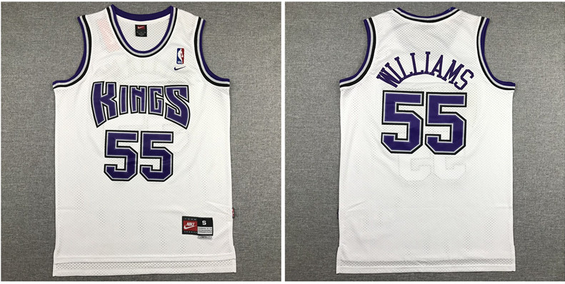 Personalized Kings 55 Jason Williams White Swingman Jersey