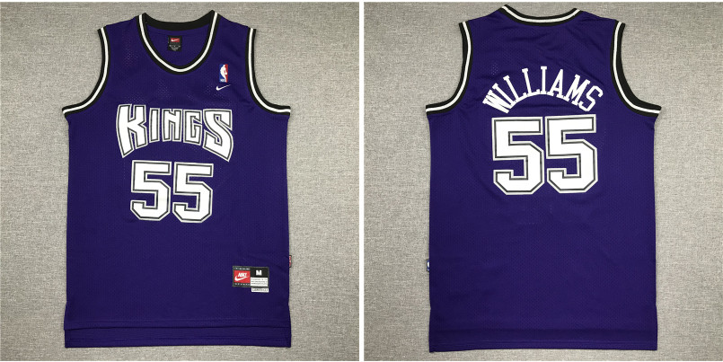 Personalized Kings 55 Jason Williams Purple Swingman Jersey